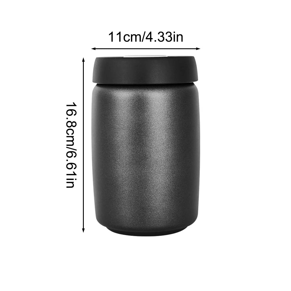 Coffee Beans Vacuum Sealed Jug 304 Stainless Steel Food Keep Fresh Storage Container Kitchen 1200ml Coffee Vacuum Canister