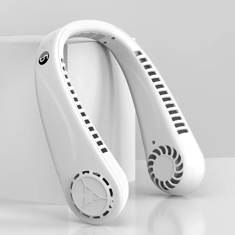 Hand-Free Mini USB Rechargeable Sport Portable Fan  Electric Bladeless Small  Air Cooler Hanging Neck Mini Fan
