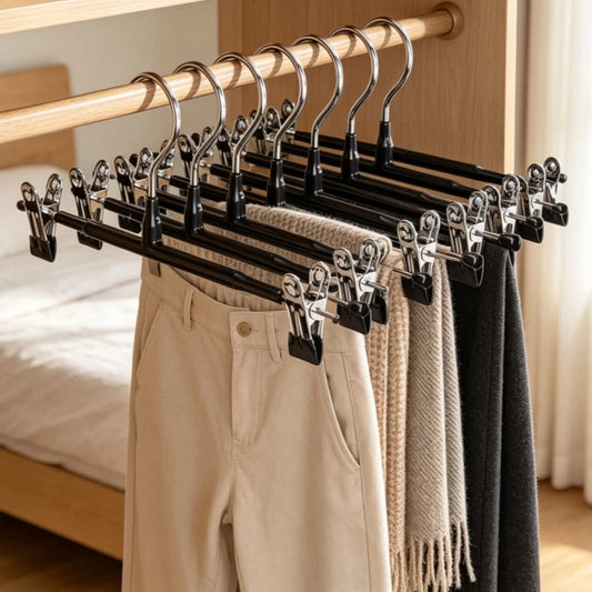 20/10/5PCs Stainless Steel Dress Hanger Pants Clip Clothes Racks Coat Clothing Skirt Clip Skirts Clip Hanger Skirt