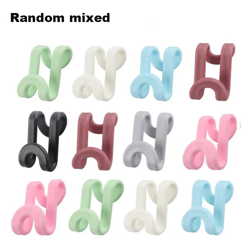 5/10Pcs Mini Clothes Hanger Connector Hooks Cascading Closet Hanger Hooks Space Saving Wardrobe Coat Organizer Rack Holder