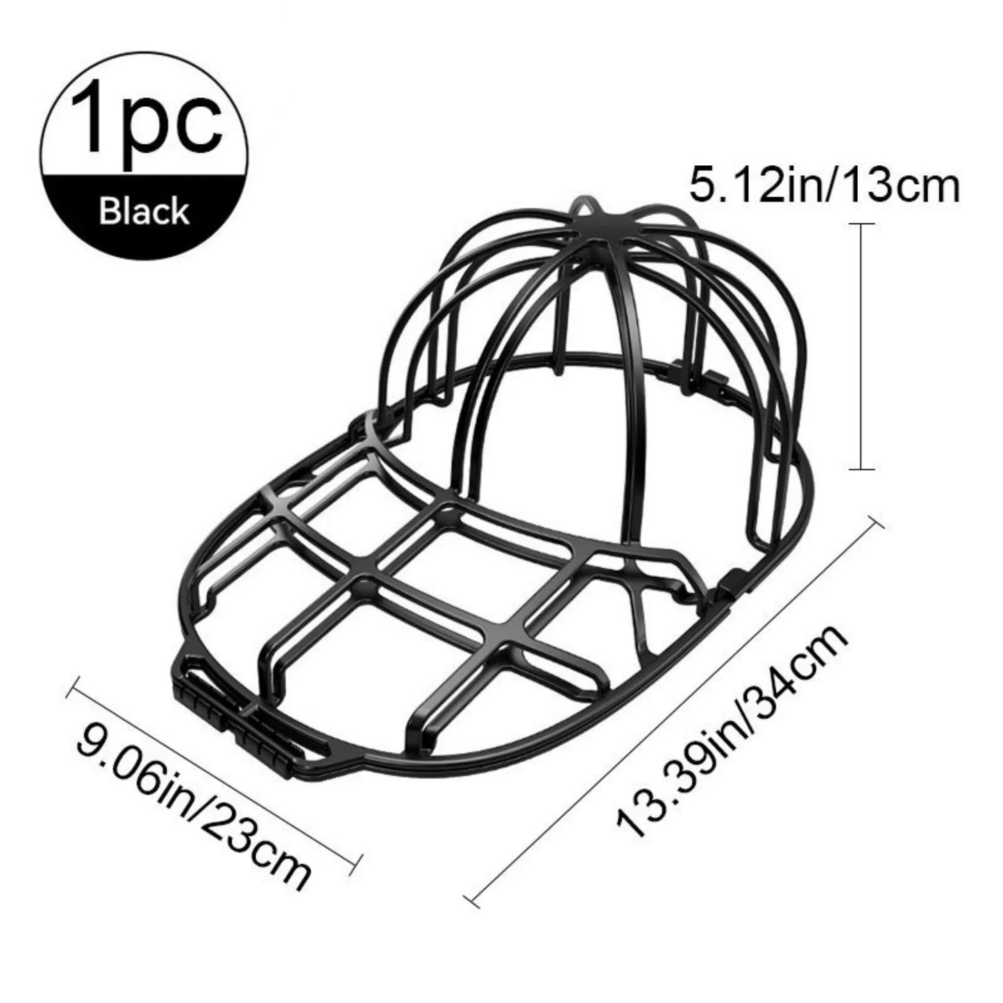 Upgraded Hat Cleaning Cage for Washing Machines Baseball Cap Washer with Mesh Bag Laundry Hat Protector Shaper for Cap Lovers