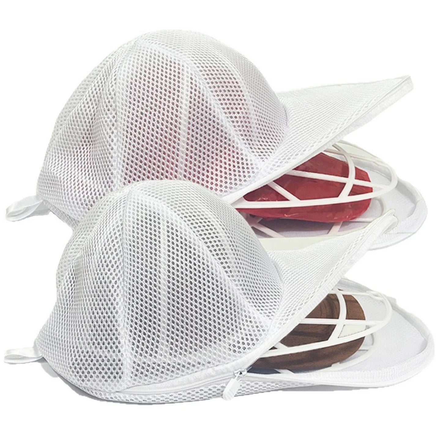 Upgraded Hat Cleaning Cage for Washing Machines Baseball Cap Washer with Mesh Bag Laundry Hat Protector Shaper for Cap Lovers