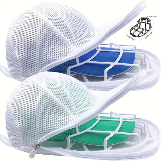 Upgraded Hat Cleaning Cage for Washing Machines Baseball Cap Washer with Mesh Bag Laundry Hat Protector Shaper for Cap Lovers