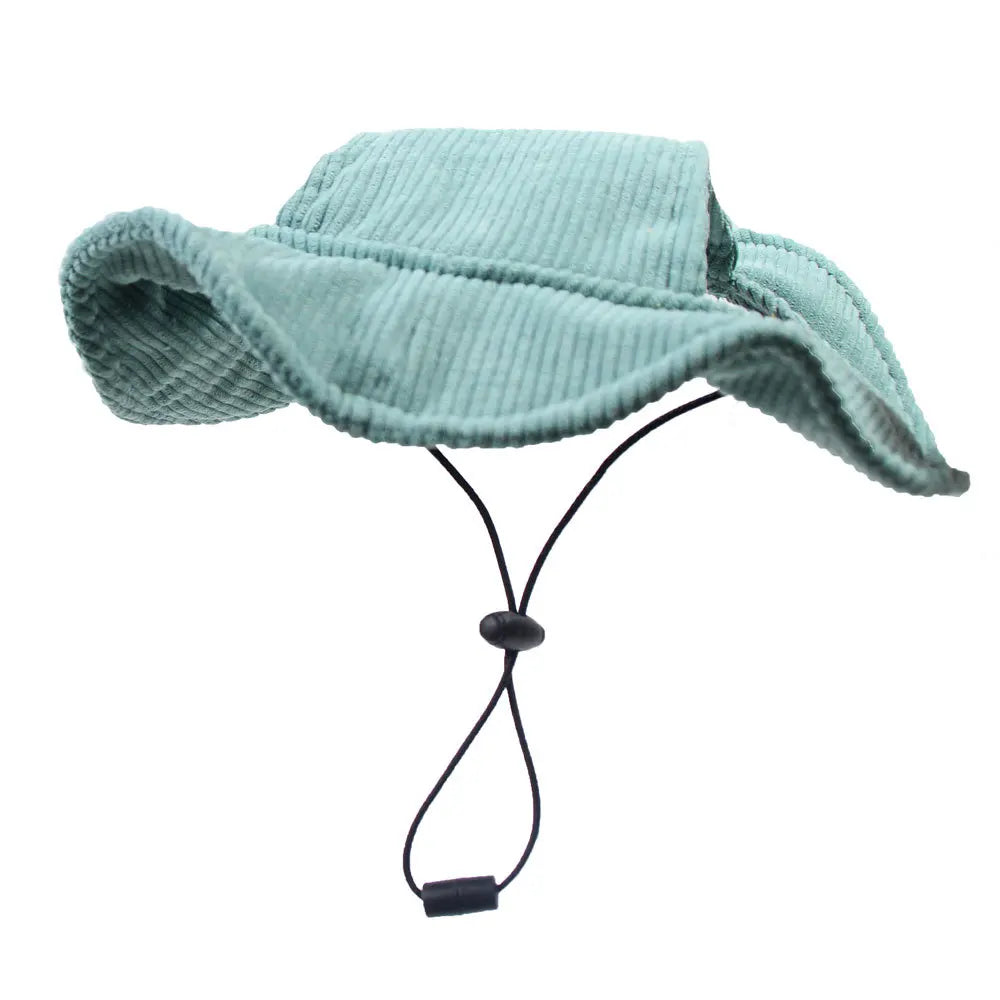 Fashion Big Dog Baseball Cap Durable Corduroy Adjustable Pet Sun Hat for Small Medium Large Dogs Golden Retriever Corgi Supplies