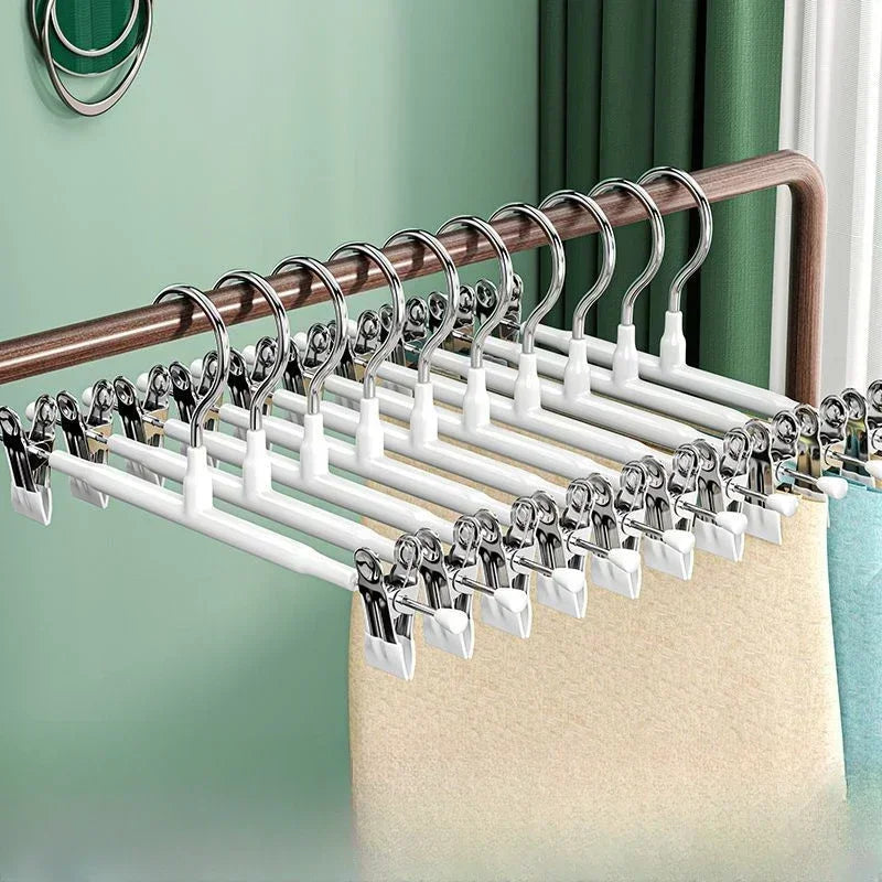 20/10/5PCs Stainless Steel Dress Hanger Pants Clip Clothes Racks Coat Clothing Skirt Clip Skirts Clip Hanger Skirt