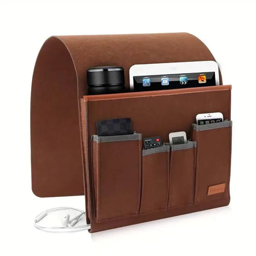 Felt Bedside Storage Bag, Remote Control Hanging Bag, Living Room Supplies, Sofa Armrest Hanging Bag, Home Furnishings
