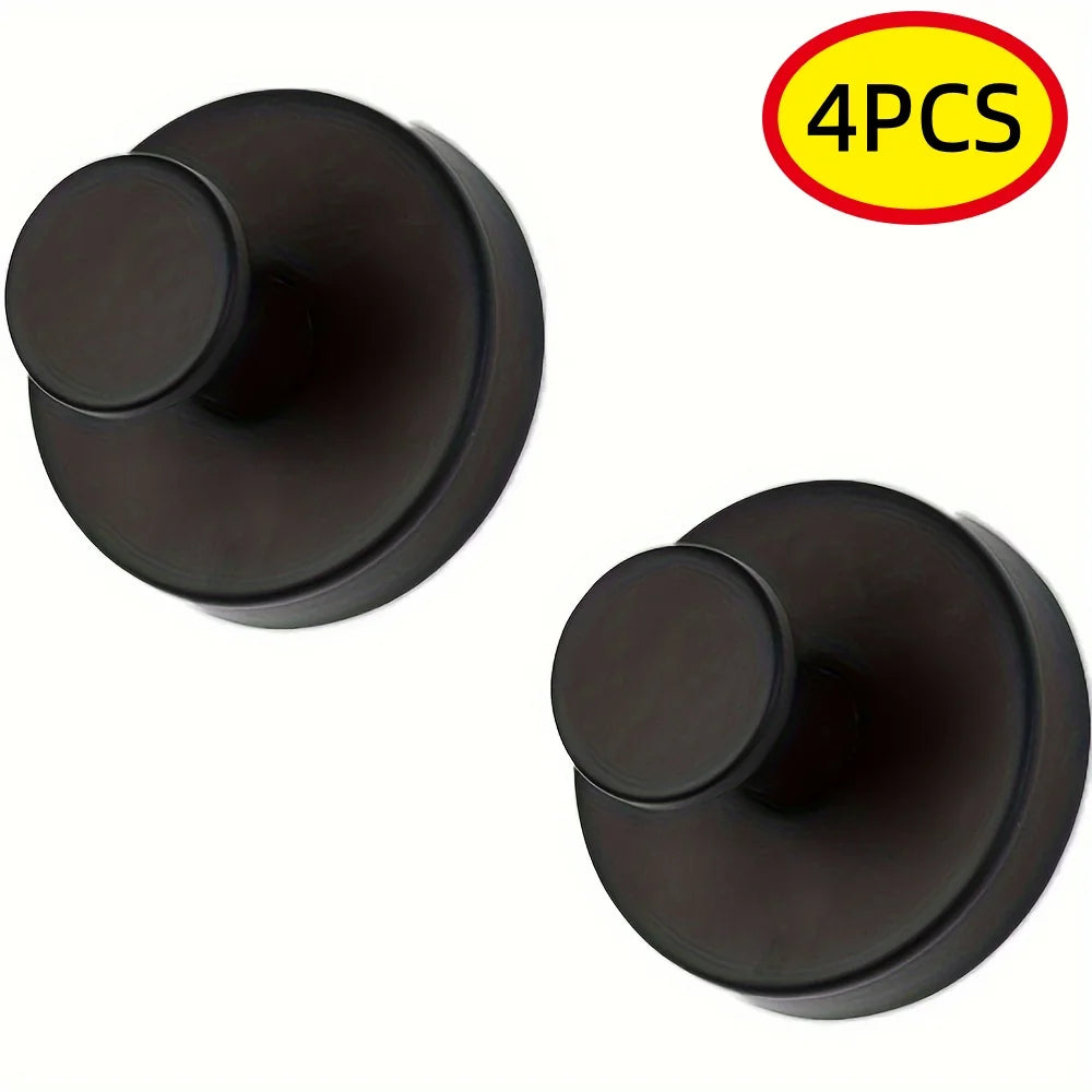 Reusable Stainless Steel Suction Cup Hook Waterproof Wall Mount Hooks Punch-free Kitchen Bathroom Wall Hanger Towel Clothes