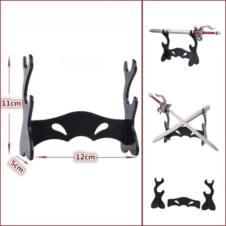 3-layer Katana Shelf Wooden Sword Rack Support Display Stand Floor Japanese Katana Samurai Sabre Holder House Decor Organizer