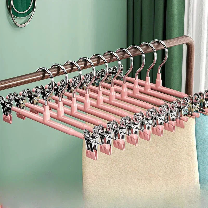 20/10/5PCs Stainless Steel Dress Hanger Pants Clip Clothes Racks Coat Clothing Skirt Clip Skirts Clip Hanger Skirt