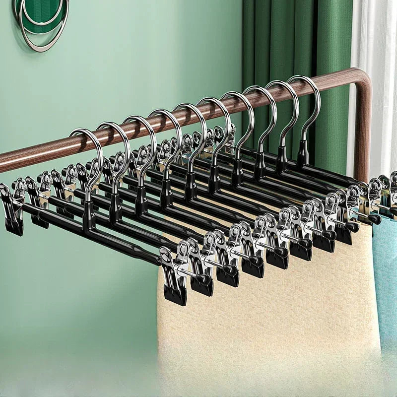 20/10/5PCs Stainless Steel Dress Hanger Pants Clip Clothes Racks Coat Clothing Skirt Clip Skirts Clip Hanger Skirt