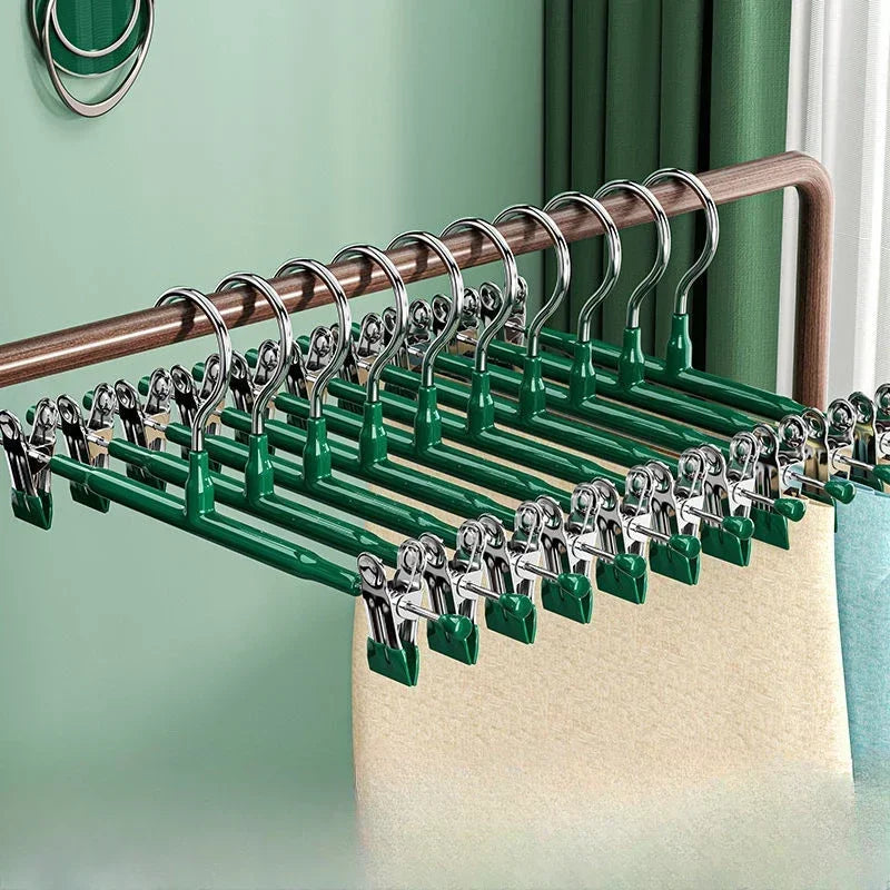 20/10/5PCs Stainless Steel Dress Hanger Pants Clip Clothes Racks Coat Clothing Skirt Clip Skirts Clip Hanger Skirt